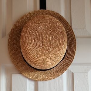 TALULAH Straw Hat with Black Band